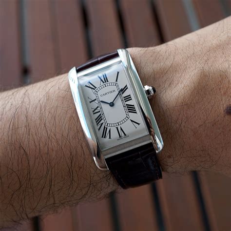 cartier tank americaine watch strap|Cartier Tank must strap size.